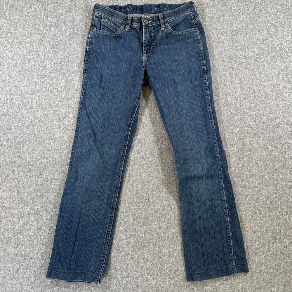 Q-Baby Women's Bootcut Stretch Jeans Medium Wash Size‎ 5/6 30x29 No Gap Waist